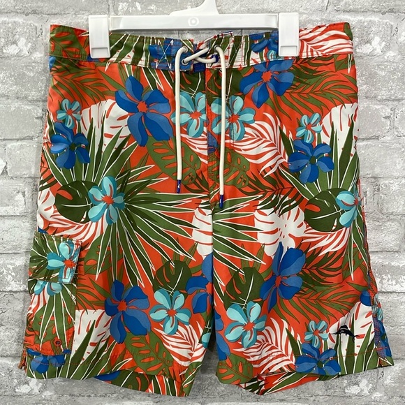 Tommy Bahama Floral Swim Trunks - Picture 1 of 9